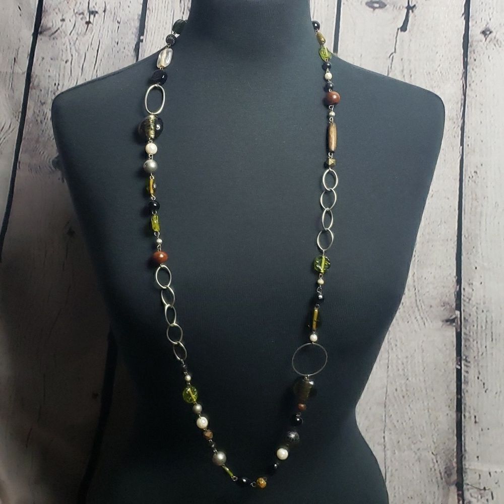 Long Beaded Necklace‎